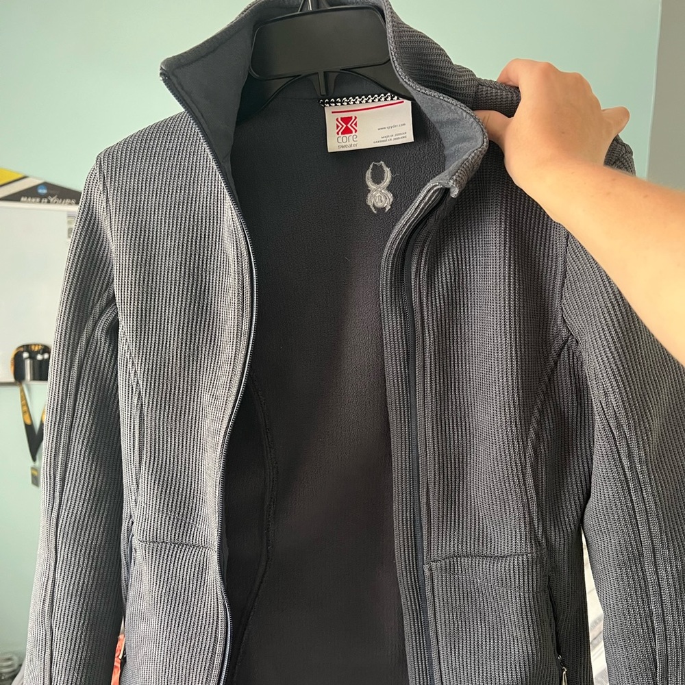 Women’s gray spyder jacket - Picture 2 of 7